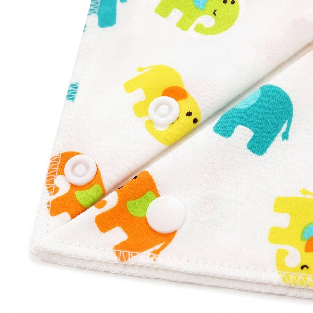 Bandana Bib Sets (Set of 5 In Different Prints) NEW 01