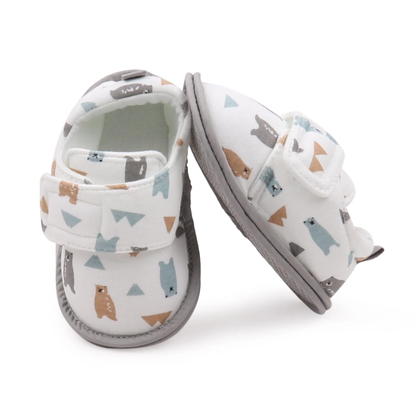 Winter Bear Printed Cotton Soft Casual Baby Shoes (Toddlers)