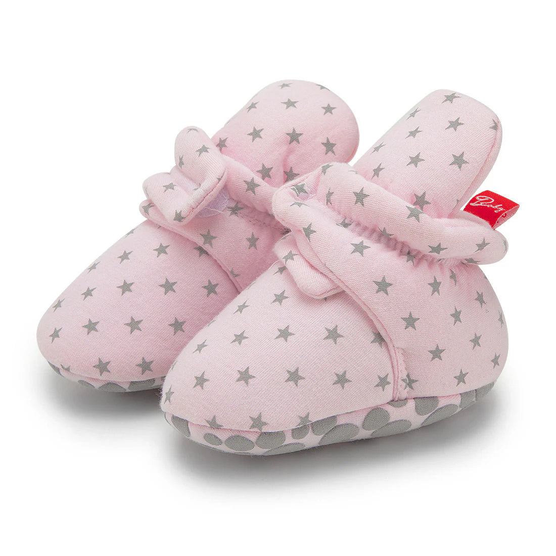 Twinkle Toes Non-Slip Baby Warm Booties (Pink)