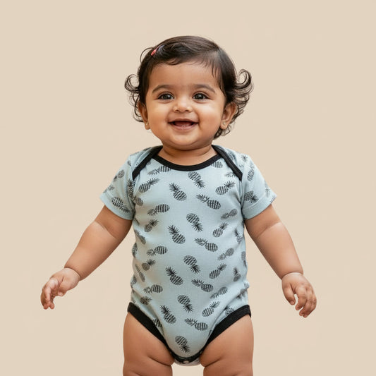 Half Sleeve Bodysuit Pineapple