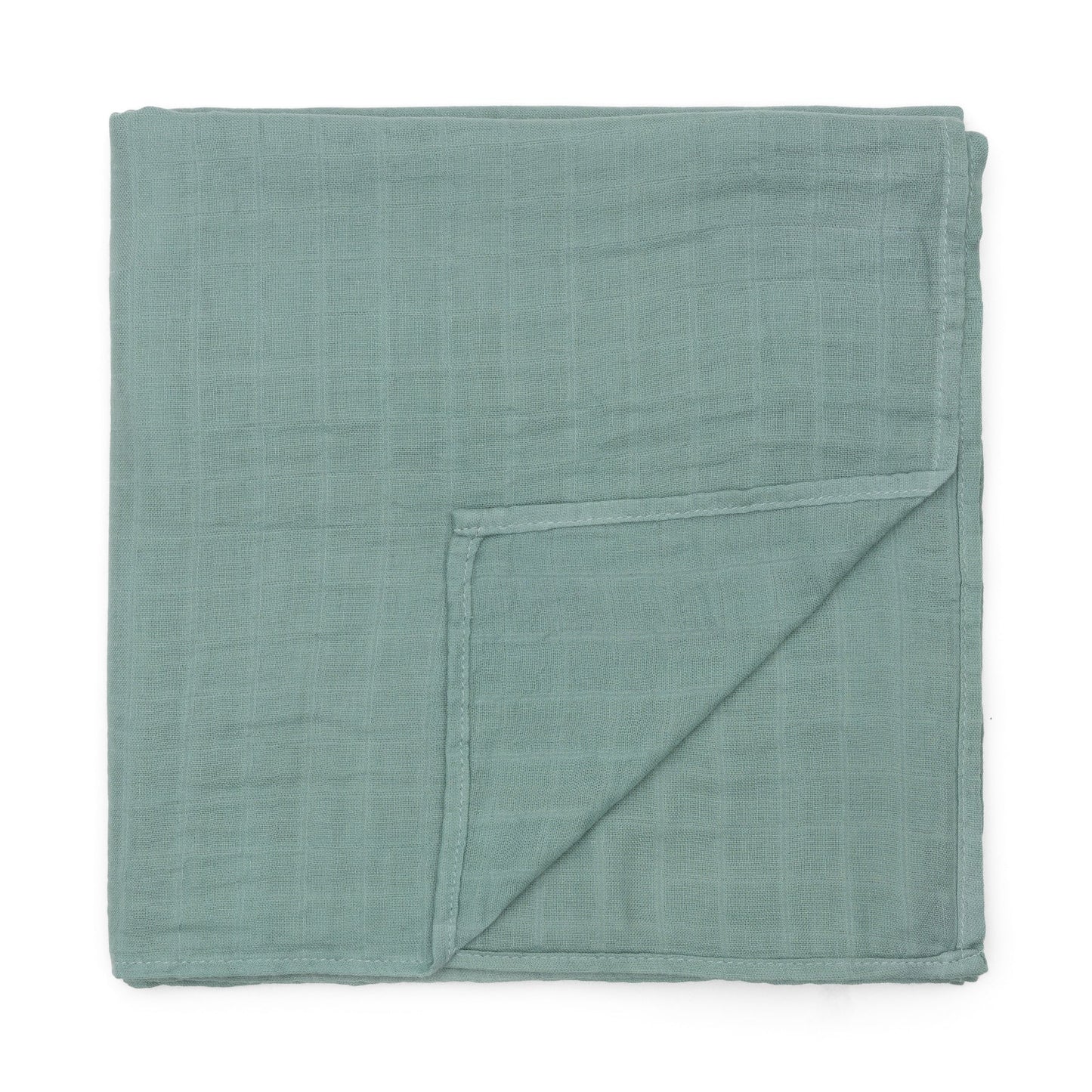 Soft Teal Baby Muslin Swaddle