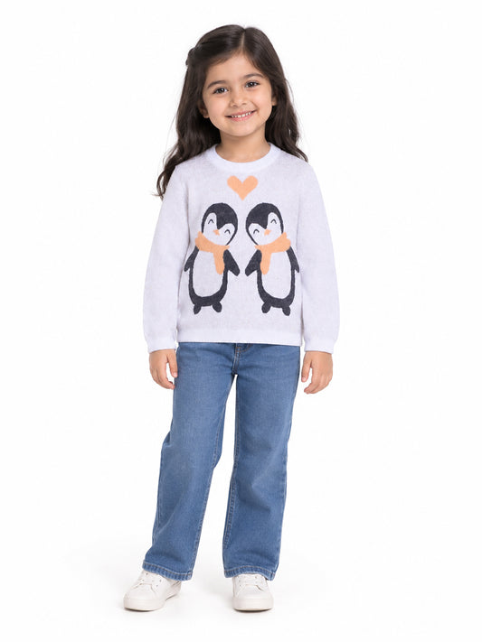Penguin Off White Sweater