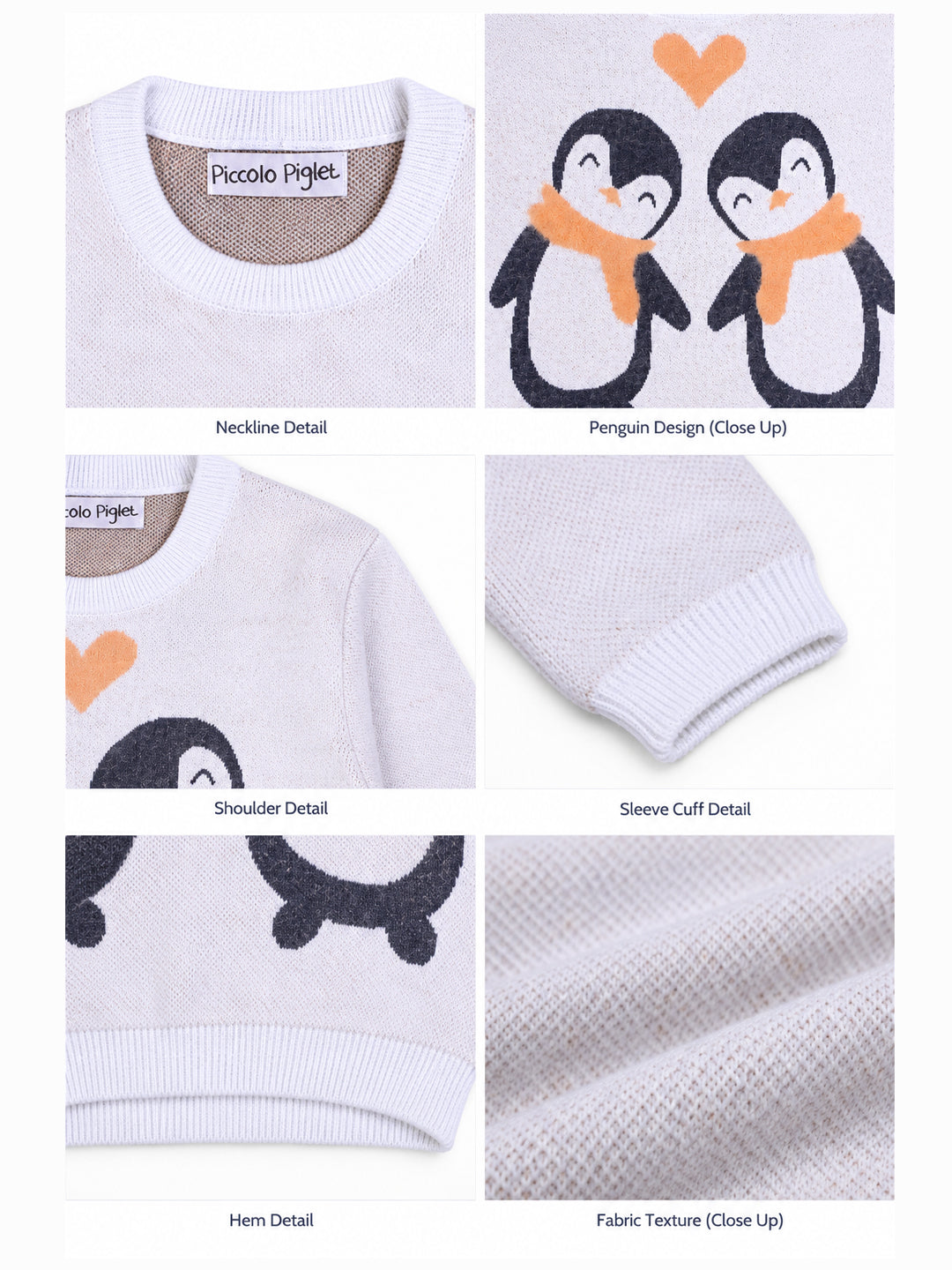 Penguin Off White Sweater