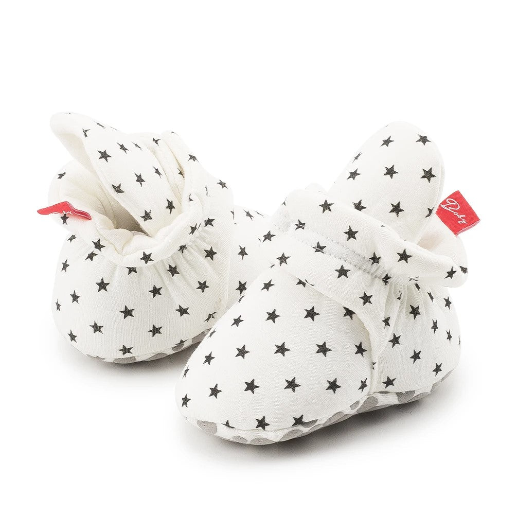 Twinkle Toes Non-Slip Baby Warm Booties (White)