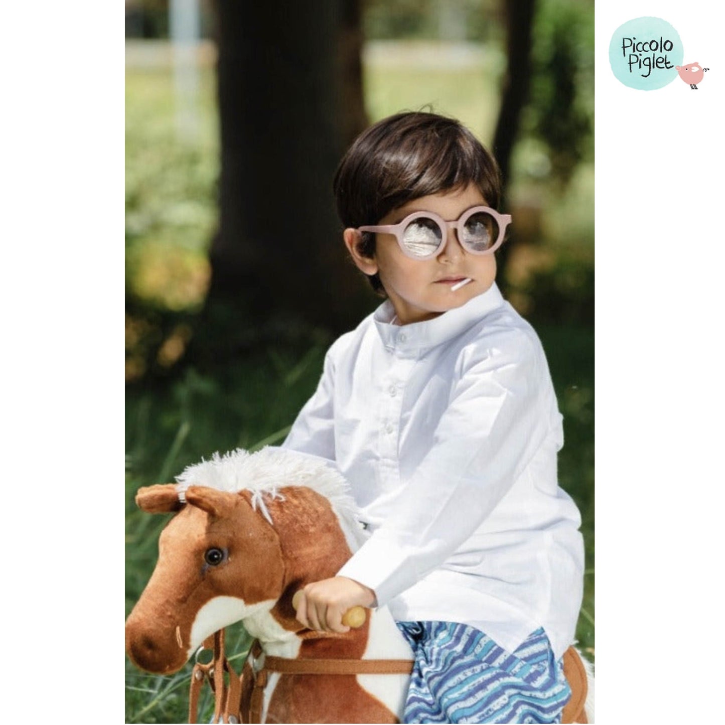 Piccolo White cotton kurta with dhoti pant