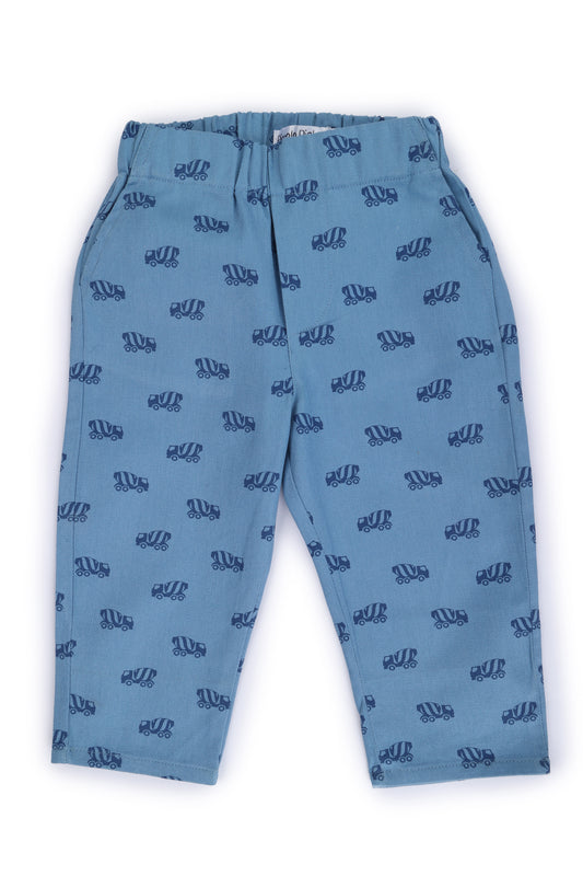 Piccolo Pants Blue Printed
