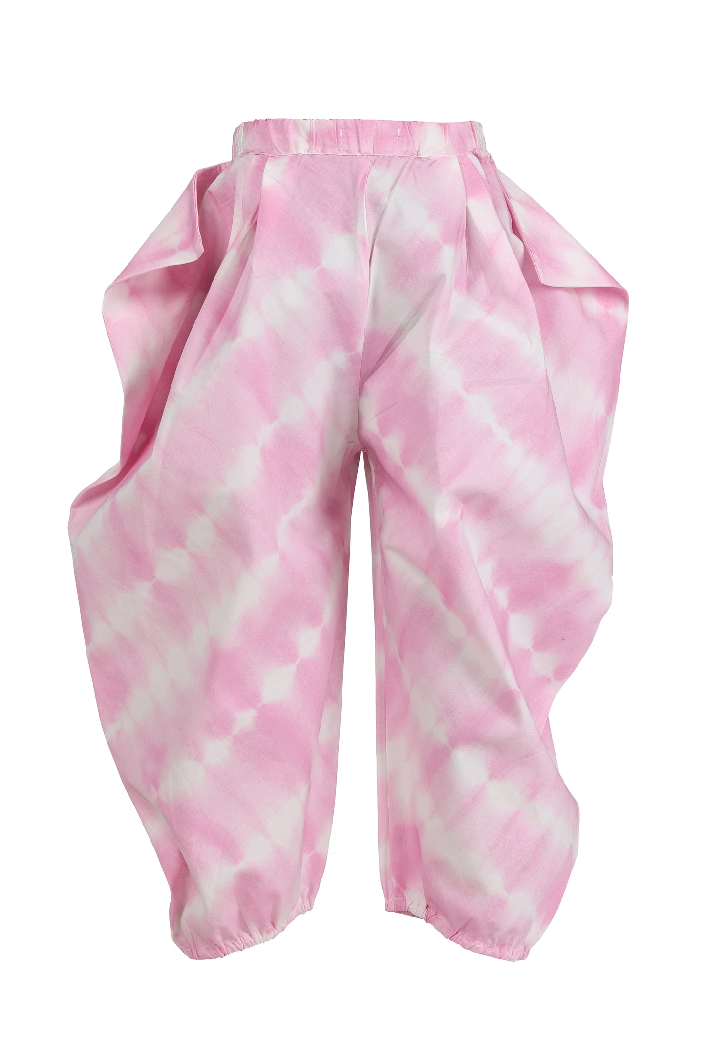 Piccolo Pink Tie & Dye dhoti set
