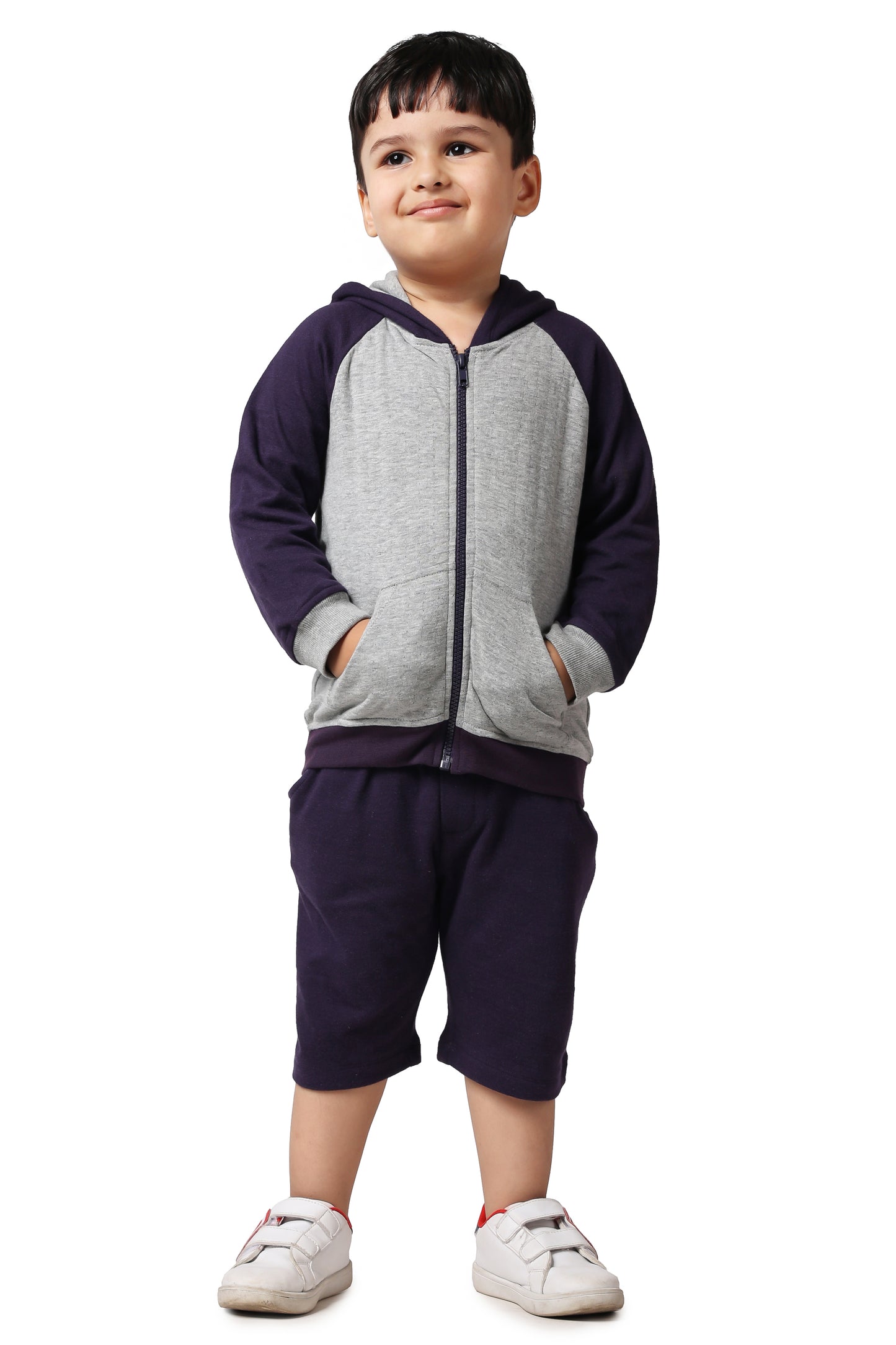 Hoody Sweatshirt With Shorts