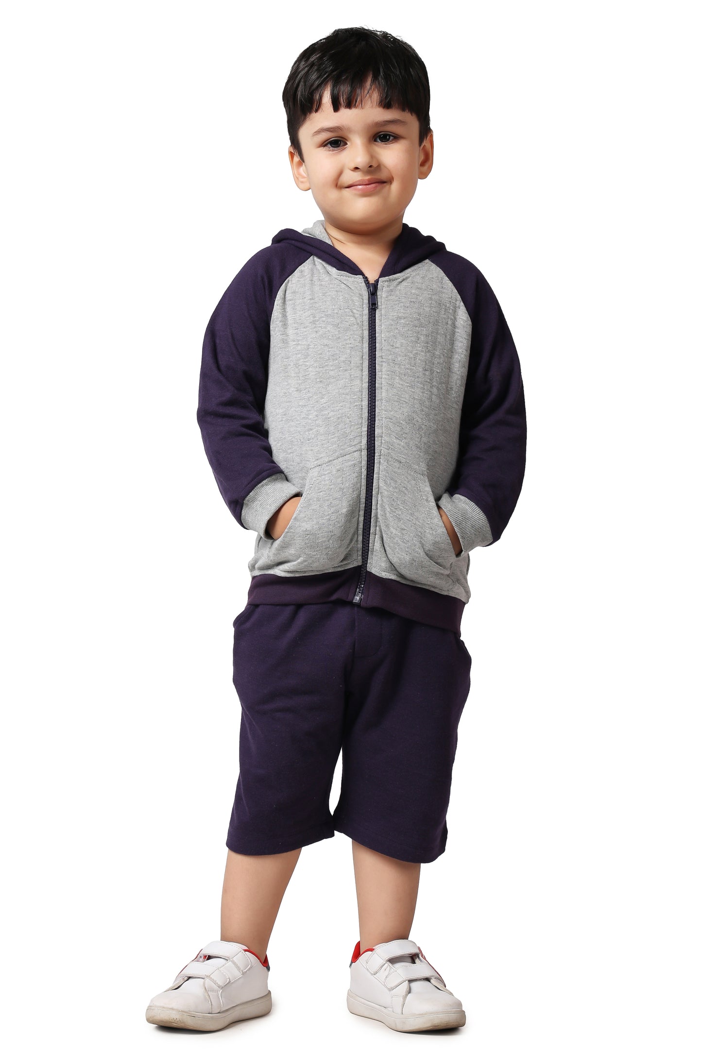 Hoody Sweatshirt With Shorts