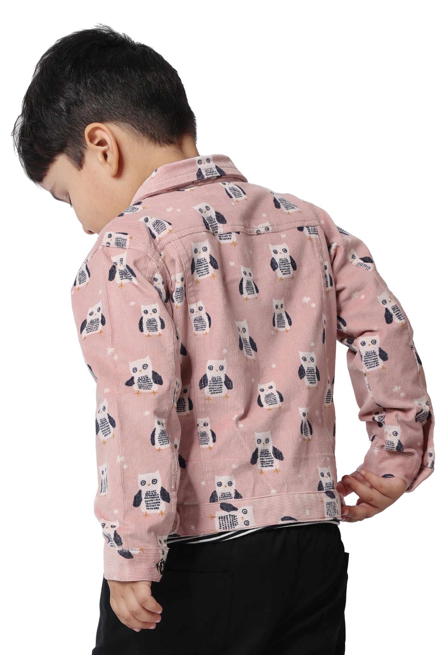 PINK OWL DENIM JACKET