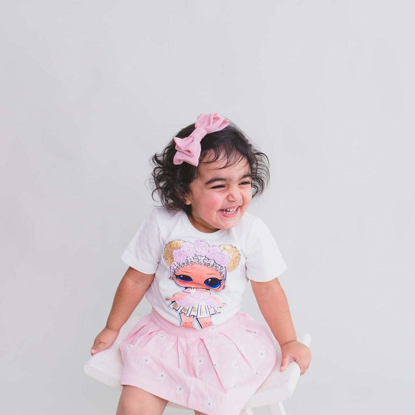 Half Sleeve T-shirt With Doll Patch