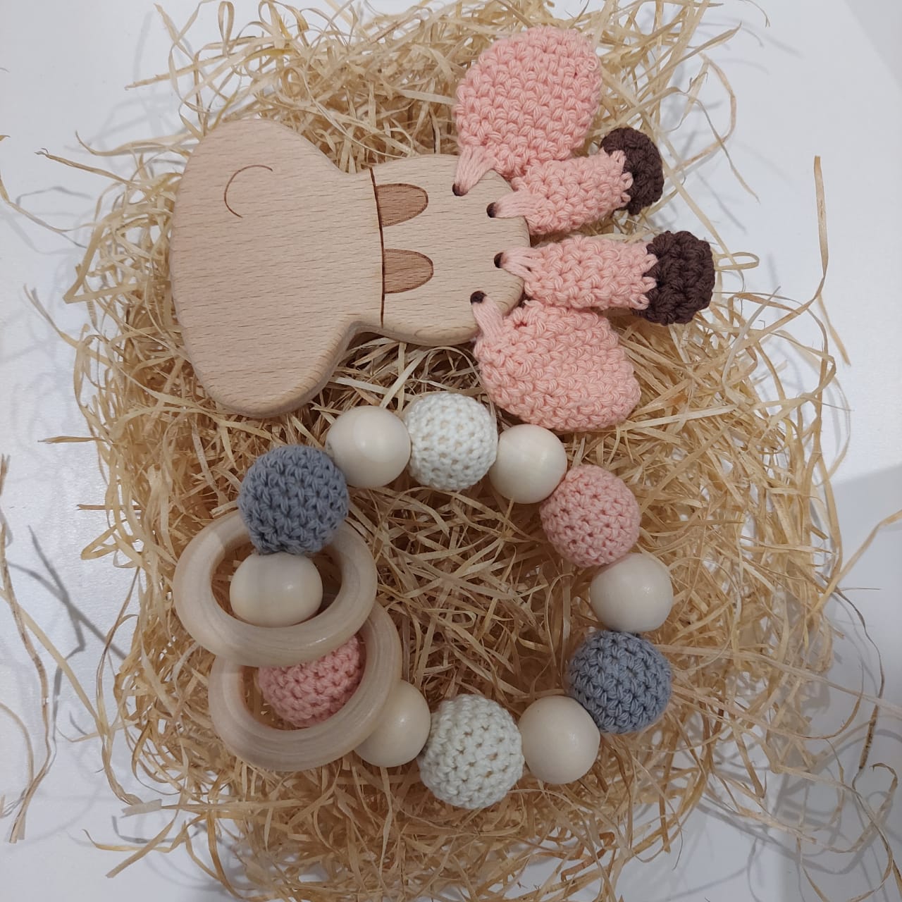 Wood Teething Set