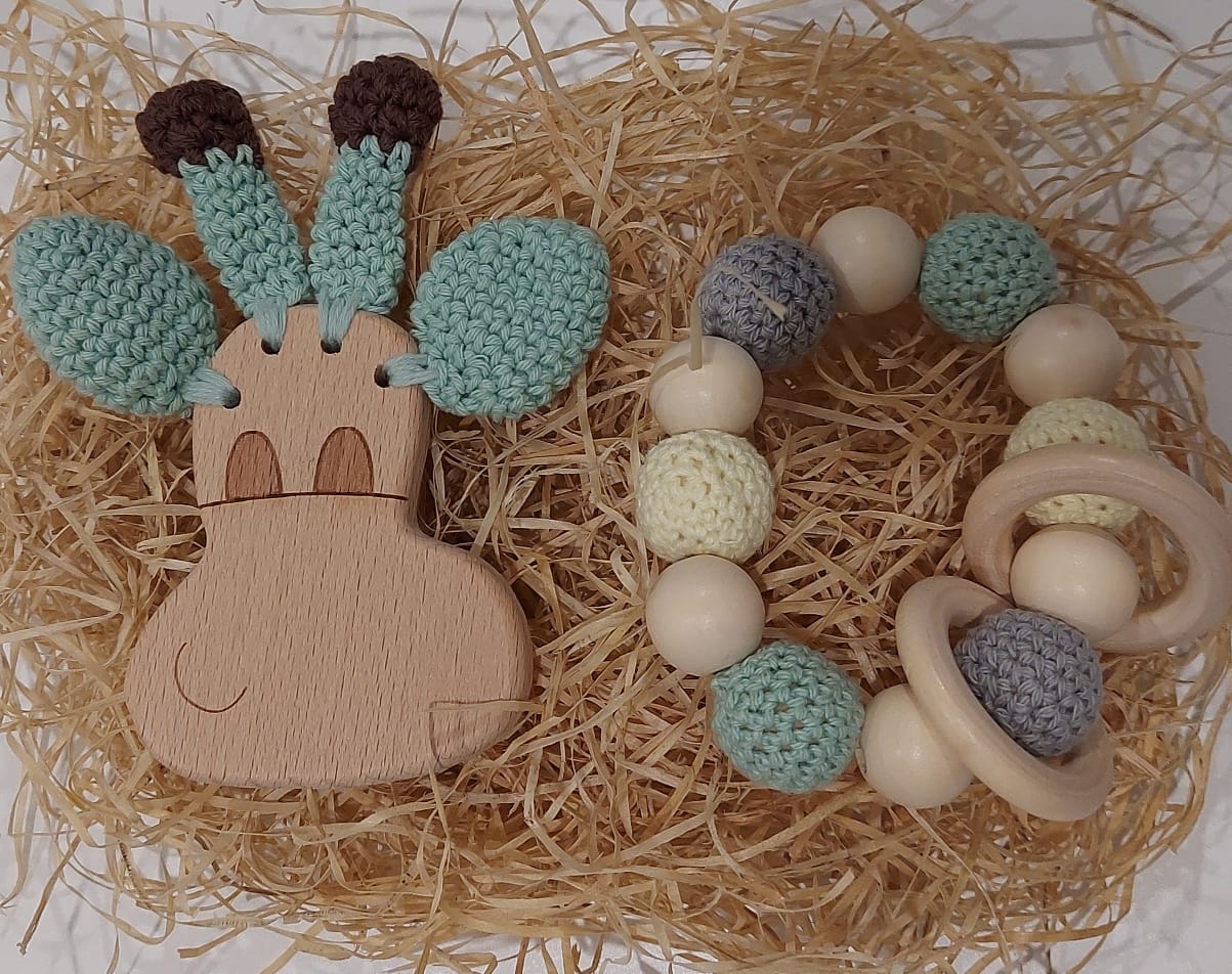Wood Teething Set